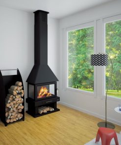 Cheminée à bois 3 faces - BRONPI Huesca 10 kW