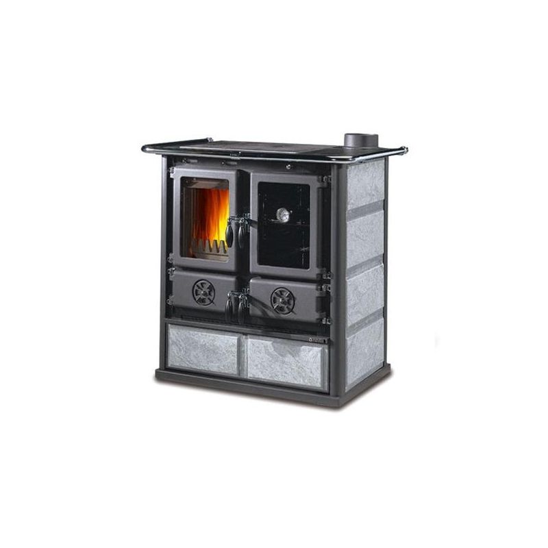 Cuisinière à bois raccordable en pierre - LA NORDICA Rosetta 5.0 Pierre 7.9 kW