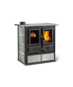 Cuisinière à bois raccordable - LA NORDICA Rosetta Sinistra 5.0 Pierre 7.9 kW