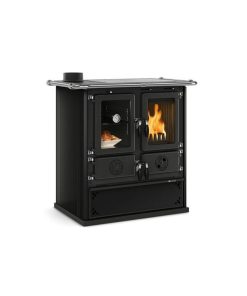 Cuisinière à bois raccordable - LA NORDICA Rosetta Sinistra 5.0 Steel 7.9 kW