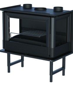 Insert à bois 3 faces ventilé canalisable - BRONPI Paris 70 3C 11 kW