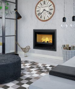 Insert à bois ventilé raccordable - BRONPI Cairo 70 12 kW