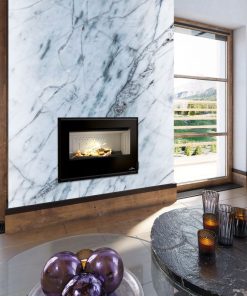 Insert à bois ventilé raccordable - BRONPI Cairo 80 14 kW