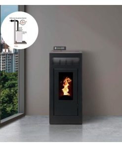 PACK : Poêle à granules étanche + Kit ventouse - INTERSTOVES Marina Concentrique 13 kW
