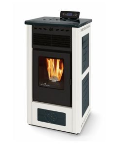 Poêle à granules en céramique - ORIGINE PHEBO Gea Bicolore 10 kW