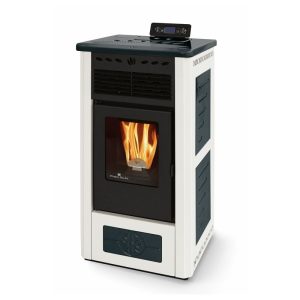 Poêle à granules en céramique - ORIGINE PHEBO Gea Bicolore 10 kW