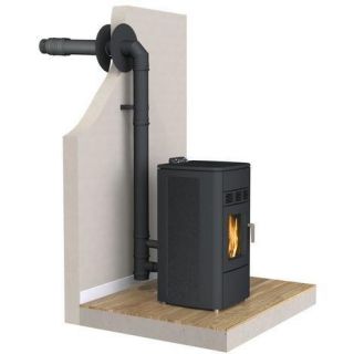 Poêle à granules étanche débrayable - EXTRAFLAME Moira Evo 7 kW