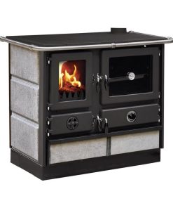 Thermo cuisinière à bois - INTERSTOVES Magnum Hydro SD pierre 14 kW