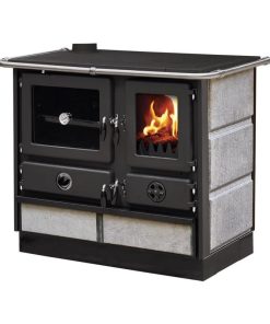 Thermo cuisinière à bois - INTERSTOVES Magnum Hydro SG pierre 14 kW